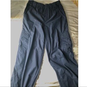 blue carpenter pants